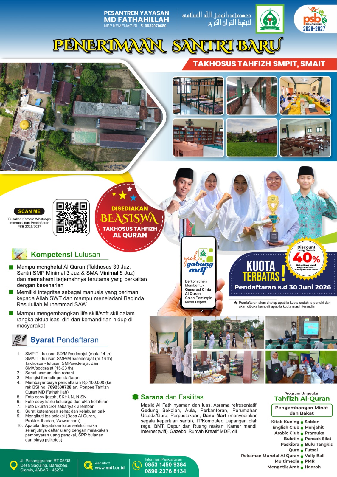 Informasi PSB PTQ MD Fathahillah Informasi PSB PTQ MD Fathahillah